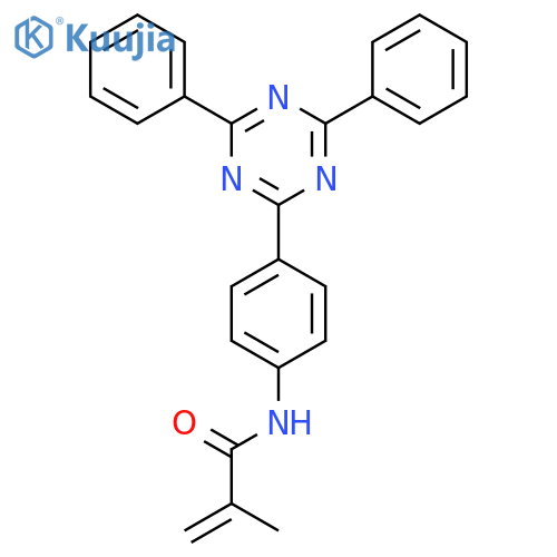 2-PROPENAMIDE, N-[4-(4,6-DIPHENYL-1,3,5-TRIAZIN-2-YL)PHENYL]-2-METHYL- structure