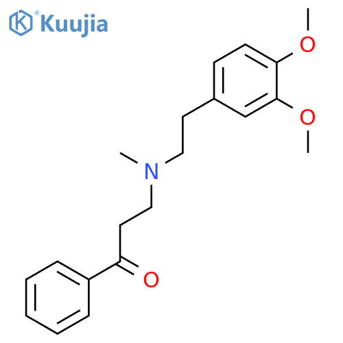 1-Propanone, 3-[[2-(3,4-dimethoxyphenyl)ethyl]methylamino]-1-phenyl- structure