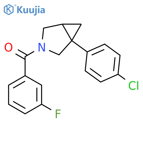 3-AZABICYCLO[3.1.0]HEXANE, 1-(4-CHLOROPHENYL)-3-(3-FLUOROBENZOYL)- structure