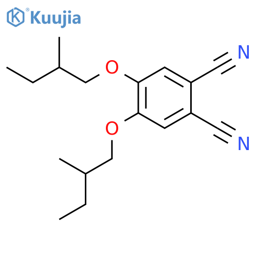 4,5-Bis(2-methylbutoxy)benzene-1,2-dicarbonitrile structure