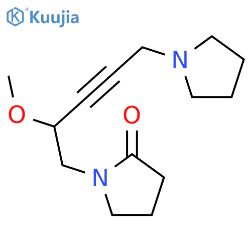 2-Pyrrolidinone, 1-[2-methoxy-5-(1-pyrrolidinyl)-3-pentynyl]- structure
