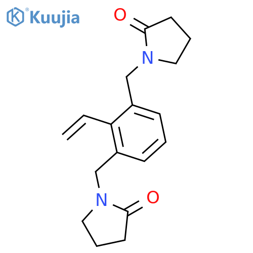 2-Pyrrolidinone, 1,1'-[(2-ethenyl-1,3-phenylene)bis(methylene)]bis- structure