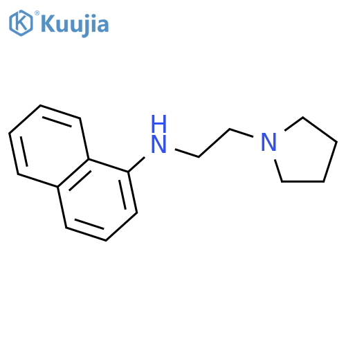 1-Pyrrolidineethanamine, N-1-naphthalenyl- structure