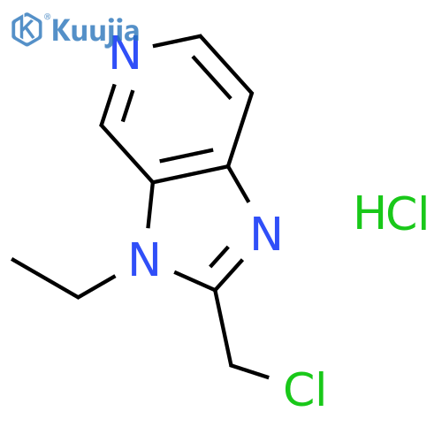 2-(Chloromethyl)-3-ethyl-3H-imidazo[4,5-c]pyridine hydrochloride structure