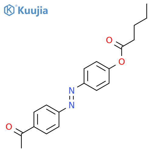 Pentanoic acid, 4-[(4-acetylphenyl)azo]phenyl ester structure