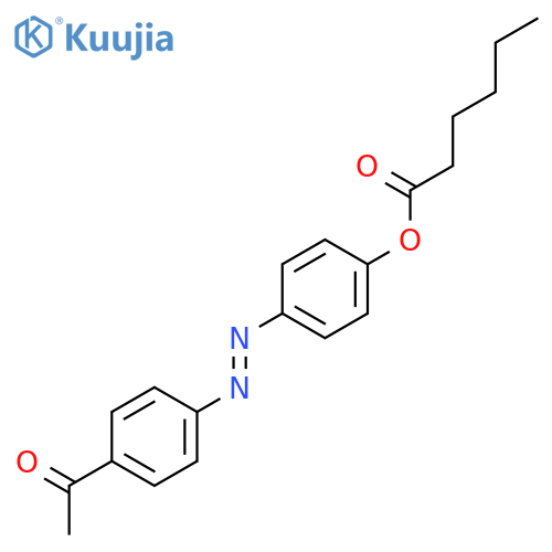 Hexanoic acid, 4-[(4-acetylphenyl)azo]phenyl ester structure