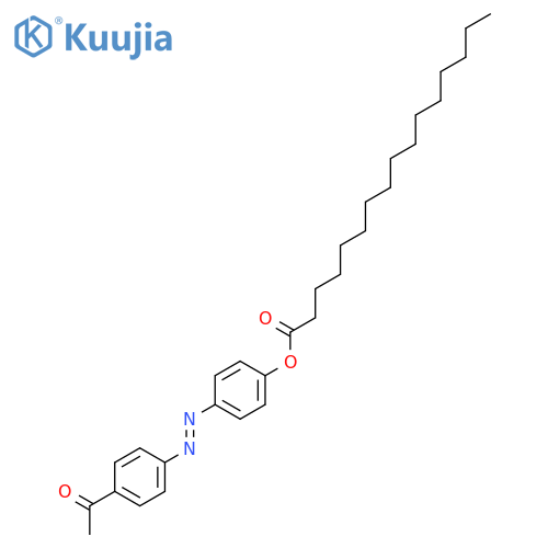 Hexadecanoic acid, 4-[(4-acetylphenyl)azo]phenyl ester structure
