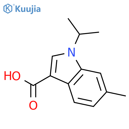 1H-INDOLE-3-CARBOXYLIC ACID, 6-METHYL-1-(1-METHYLETHYL)- structure