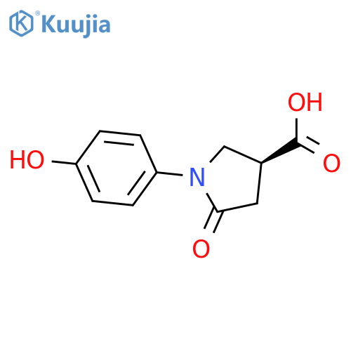 3-PYRROLIDINECARBOXYLIC ACID, 1-(4-HYDROXYPHENYL)-5-OXO-, (3S)- structure