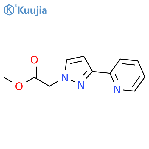 Methyl 2-(3-(pyridin-2-yl)-1H-pyrazol-1-yl)acetate structure