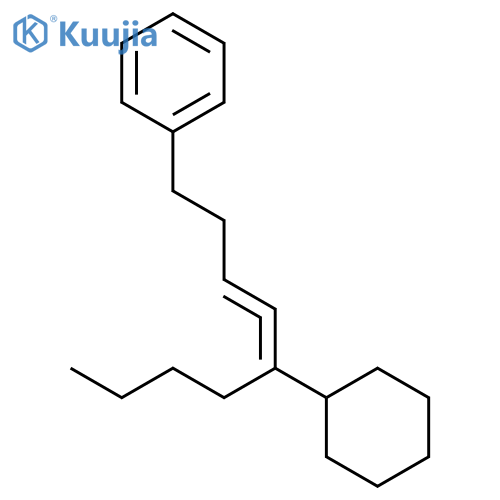 Benzene, (5-cyclohexyl-3,4-nonadienyl)- structure