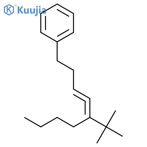 Benzene, [5-(1,1-dimethylethyl)-3,4-nonadienyl]- structure