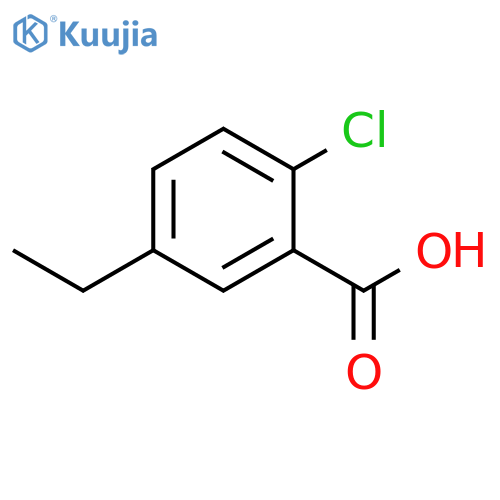 2-chloro-5-ethylbenzoic acid structure