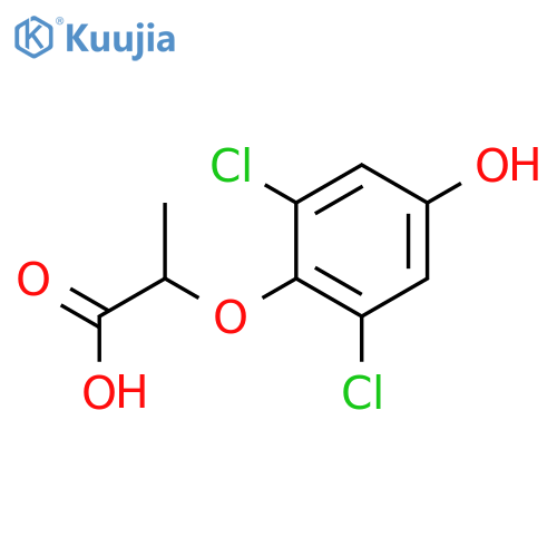 PROPANOIC ACID, 2-(2,6-DICHLORO-4-HYDROXYPHENOXY)- structure