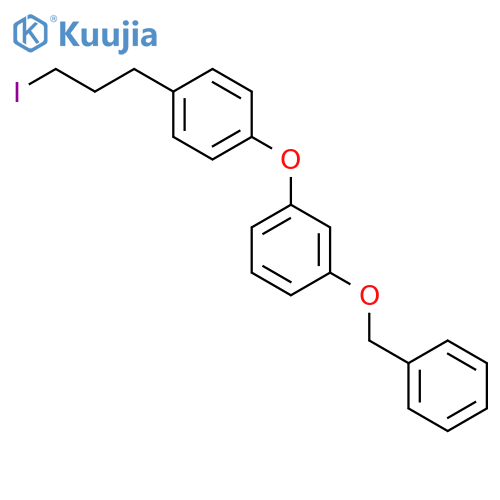 BENZENE, 1-[4-(3-IODOPROPYL)PHENOXY]-3-(PHENYLMETHOXY)- structure