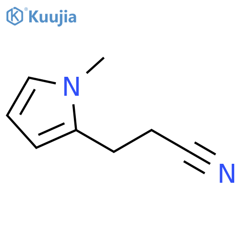 3-(1-methyl-1H-pyrrol-2-yl)propanenitrile structure