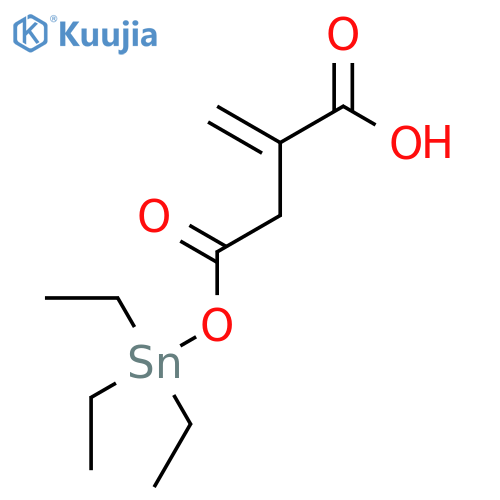 BUTANOIC ACID, METHYLENE-4-OXO-4-[(TRIETHYLSTANNYL)OXY]- structure