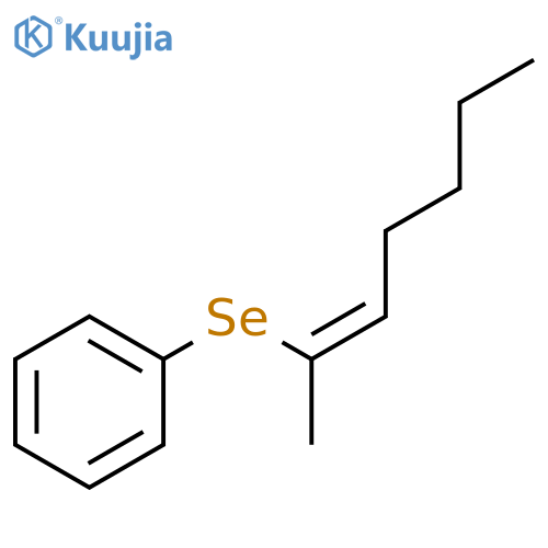 Benzene, [[(1Z)-1-methyl-1-hexenyl]seleno]- structure
