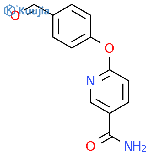 6-(4-Formylphenoxy)pyridine-3-carboxamide structure