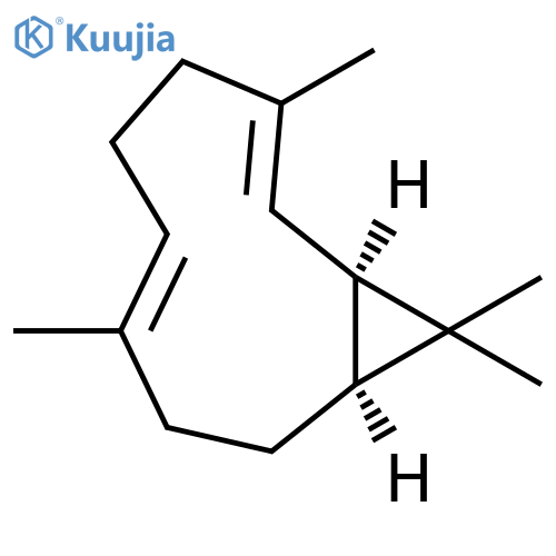 Bicyclo[8.1.0]undeca-2,6-diene, 3,7,11,11-tetramethyl-, (1R,2E,6E,10S)- structure