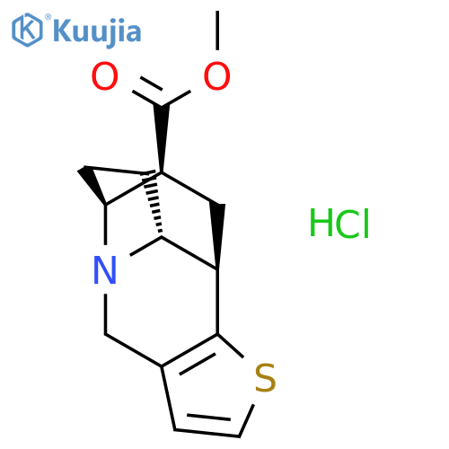 6,9-Ethanothieno[3,2-f]indolizine-10-carboxylicacid, 4,6,7,8,8a,9-hexahydro-, methyl ester, hydrochloride, (6a,8ab,9a,10S*)- (9CI) structure