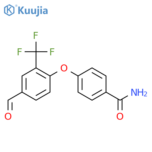 BENZAMIDE, 4-[4-FORMYL-2-(TRIFLUOROMETHYL)PHENOXY]- structure