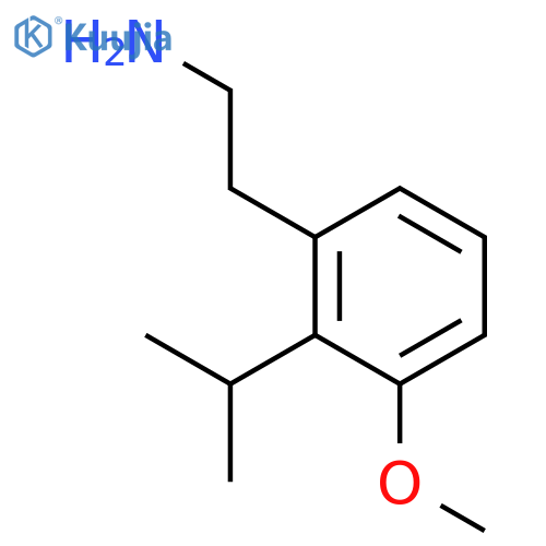 BENZENEETHANAMINE, 3-METHOXY-2-(1-METHYLETHYL)- structure