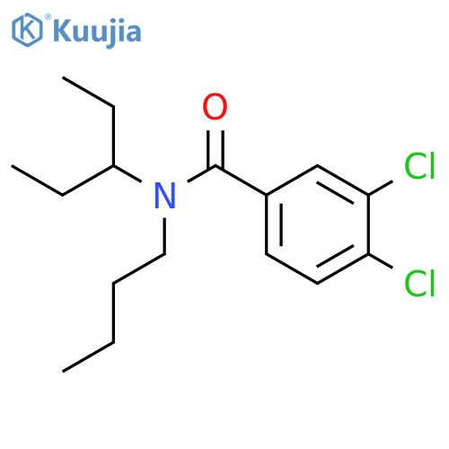 BENZAMIDE, N-BUTYL-3,4-DICHLORO-N-(1-ETHYLPROPYL)- structure