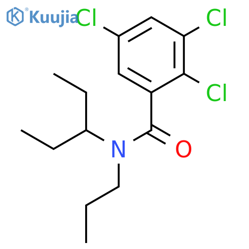 Benzamide, 2,3,5-trichloro-N-(1-ethylpropyl)-N-propyl- structure