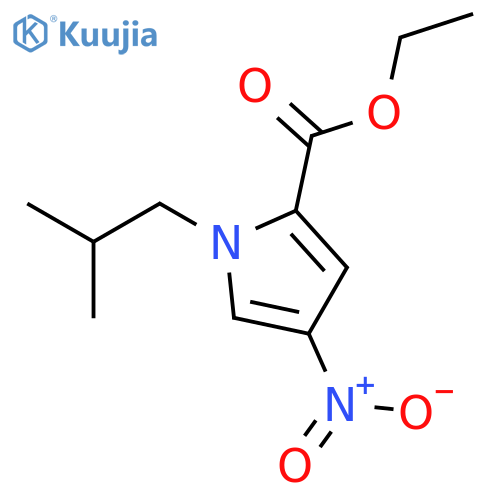 1H-Pyrrole-2-carboxylic acid, 1-(2-methylpropyl)-4-nitro-, ethyl ester structure