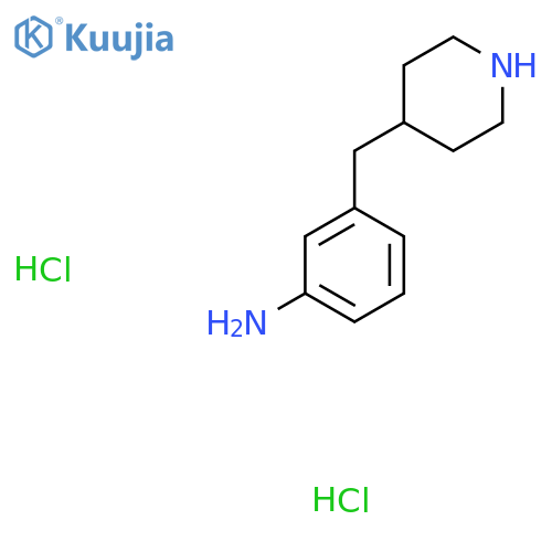 3-(Piperidin-4-ylmethyl)aniline dihydrochloride structure