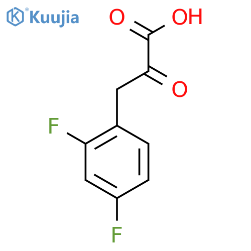 3-(2,4-Difluorophenyl)-2-oxopropanoic acid structure