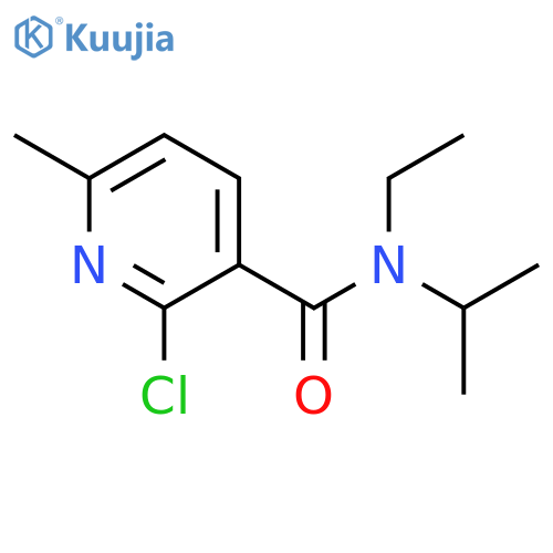 3-PYRIDINECARBOXAMIDE, 2-CHLORO-N-ETHYL-6-METHYL-N-(1-METHYLETHYL)- structure