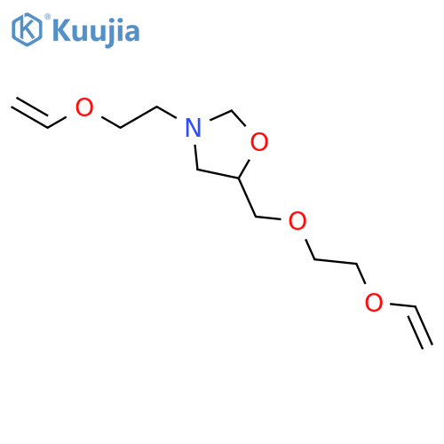 OXAZOLIDINE, 5-[[2-(ETHENYLOXY)ETHOXY]METHYL]-3-[2-(ETHENYLOXY)ETHYL]- structure