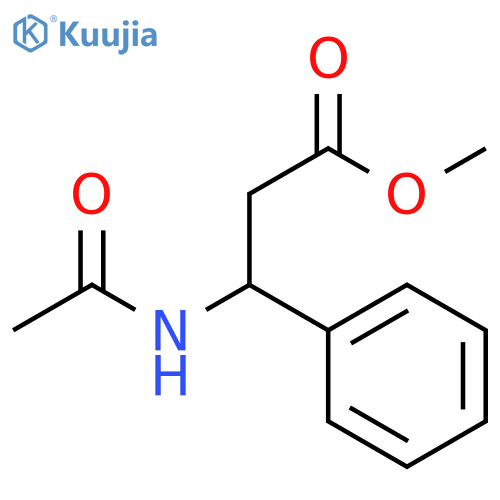 Methyl (R)-3-acetamido-3-phenylpropanoate structure