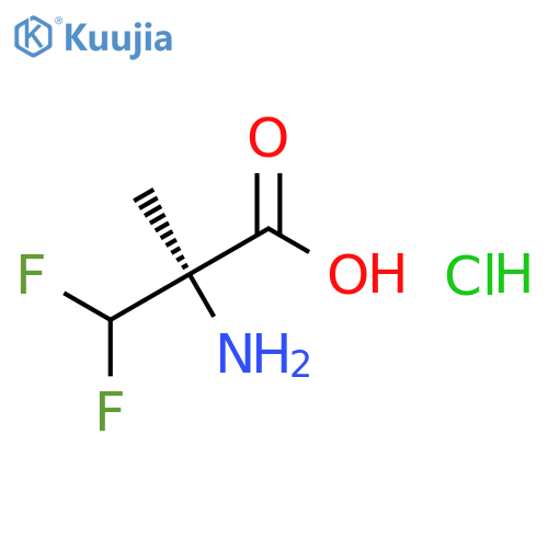 2-amino-3,3-difluoro-2-methylpropanoic acid hydrochloride structure