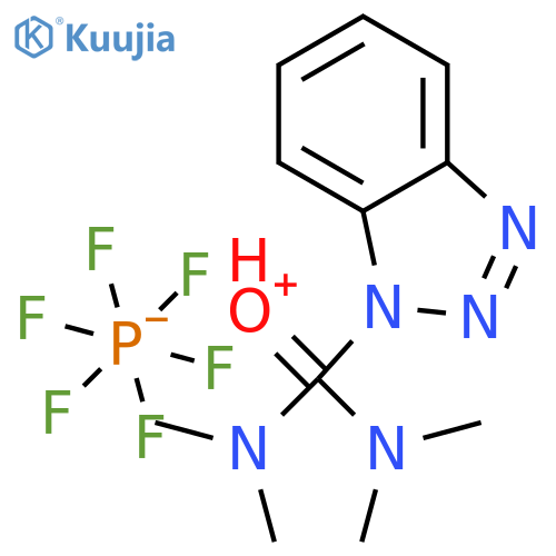 2-(1H-BENZOTRIAZOL-1-YL)-1,1,3,3-TETRAMETHYLURONIUM HEXAFLUOROPHOSPHATE structure