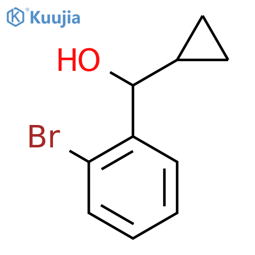 (2-Bromophenyl)(cyclopropyl)methanol structure