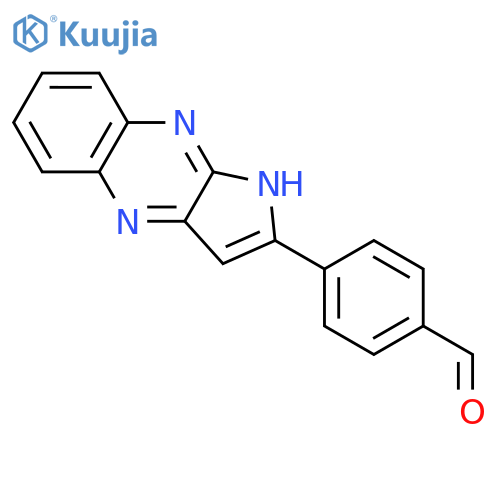 Benzaldehyde, 4-(1H-pyrrolo[2,3-b]quinoxalin-2-yl)- structure