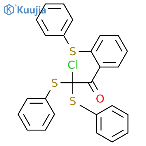 ETHANONE, 2-CHLORO-2,2-BIS(PHENYLTHIO)-1-[2-(PHENYLTHIO)PHENYL]- structure