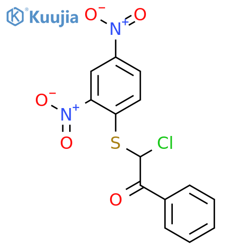 Ethanone, 2-chloro-2-[(2,4-dinitrophenyl)thio]-1-phenyl- structure