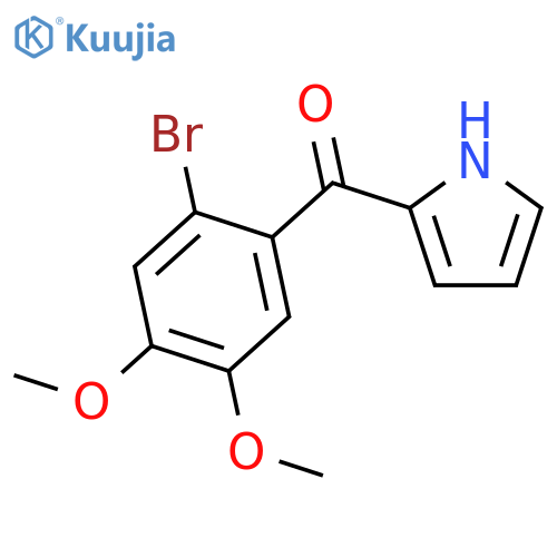 METHANONE, (2-BROMO-4,5-DIMETHOXYPHENYL)-1H-PYRROL-2-YL- structure
