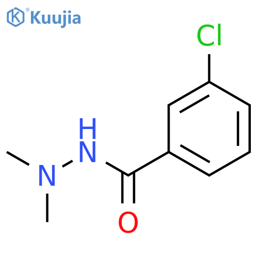 BENZOIC ACID, 3-CHLORO-, 2,2-DIMETHYLHYDRAZIDE structure
