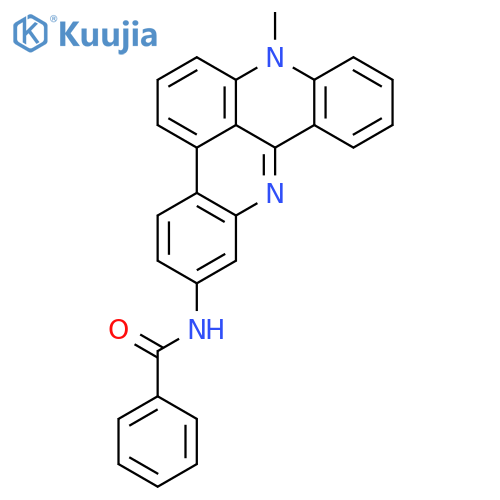 Benzamide, N-(8-methyl-8H-quino[4,3,2-kl]acridin-2-yl)- structure