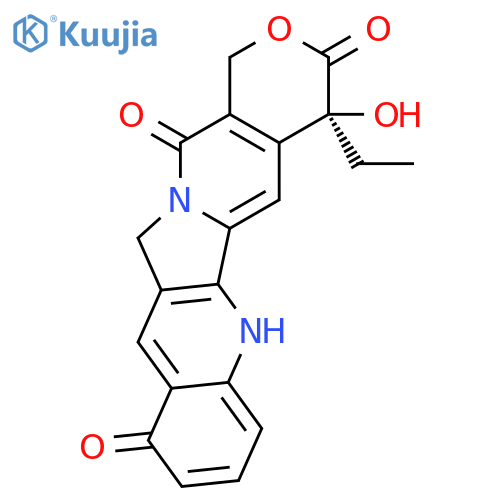 4-Ethyl-4,10-dihydroxy-1H-pyrano[3',4':6,7]indolizino[1,2-b]quinoline-3,14(4H,12H)-dione structure