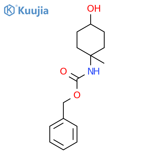 CARBAMIC ACID, (4-HYDROXY-1-METHYLCYCLOHEXYL)-, PHENYLMETHYL ESTER structure