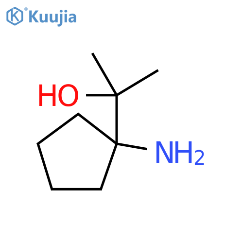 2-(1-Aminocyclopentyl)propan-2-ol structure