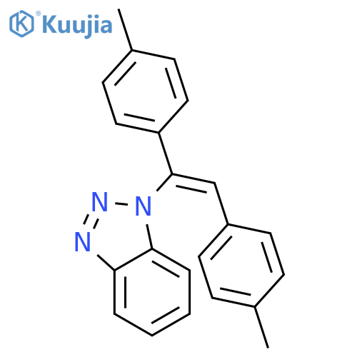 1H-Benzotriazole, 1-[1,2-bis(4-methylphenyl)ethenyl]- structure