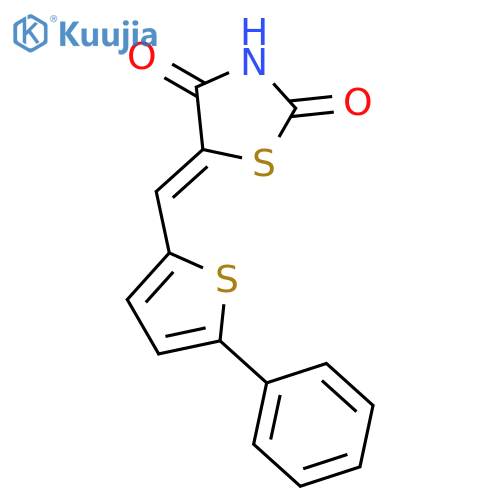 2,4-THIAZOLIDINEDIONE, 5-[(5-PHENYL-2-THIENYL)METHYLENE]- structure