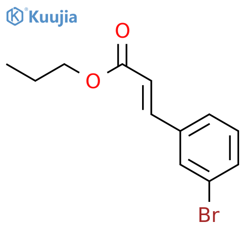 2-PROPENOIC ACID, 3-(3-BROMOPHENYL)-, PROPYL ESTER, (2E)- structure